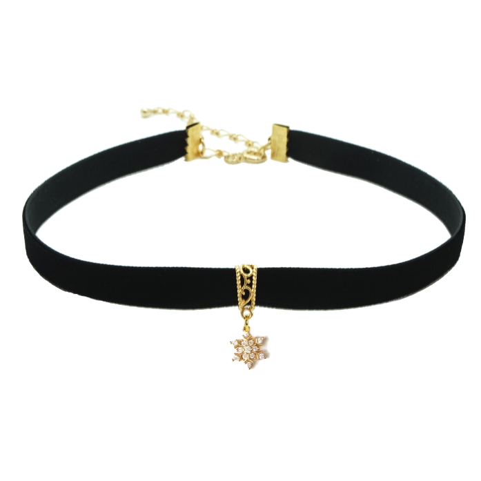 チョーカー 黒 ベロア ベルベット リボン チャーム付 メンズ レディース キッズ 細い 0.9cm幅 長さサイズ ベロア 日本製 メール便 dplus arts |  | 02