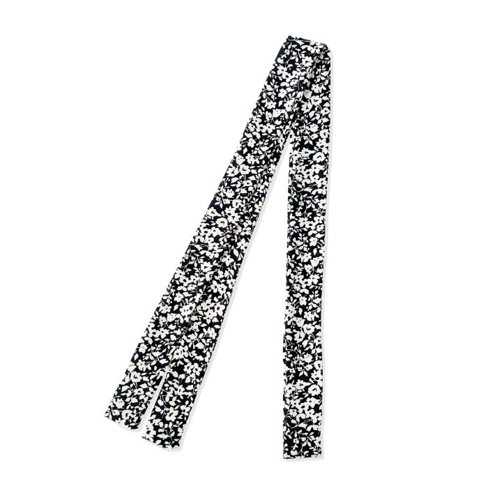 リボンタイ ボウタイ スカーフ レディース メンズ 花柄 3cm幅 手結び