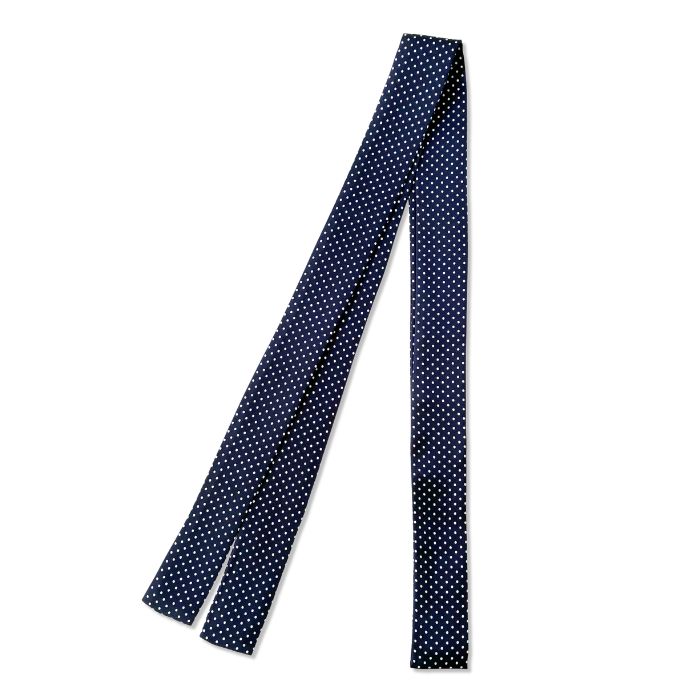 リボンタイ ボウタイ ブラウス風 ドット柄 小 水玉 3cm幅 手結び