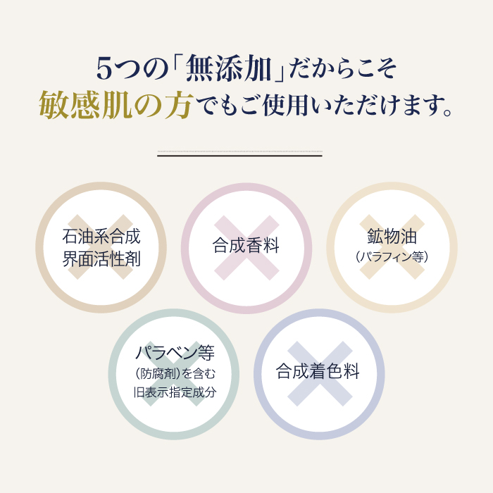 5つの無添加