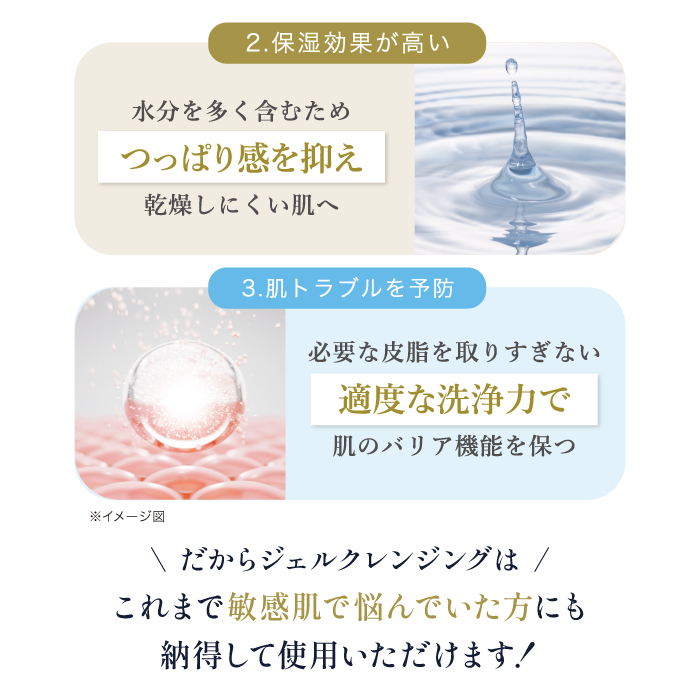 ジェルタイプがおすすめな理由2