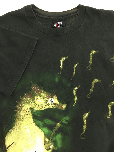 古着 90s USA製 NIRVANA 「Seahorse」 タツノオトシゴ グランジ ロック 