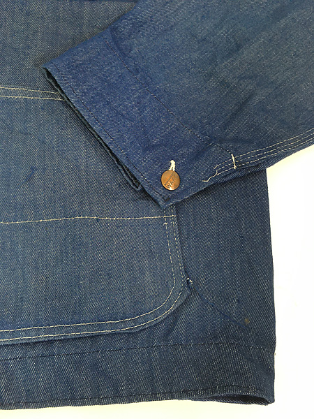古着 70s MONTGOMERY WARD VATDYDED バットダイ デニム ワーク