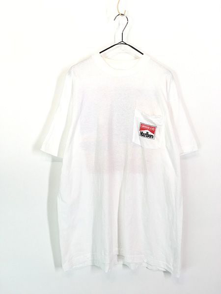 古着 90s Marlboro マルボロ バイク ビビッド アート ポケット Tシャツ