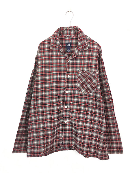 古着 90-00s GAP オンブレ シャドー チェック ヘビー フランネル