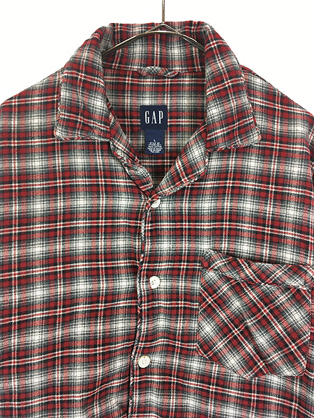 古着 90-00s GAP オンブレ シャドー チェック ヘビー フランネル