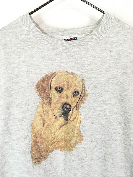 古着 90s USA製 犬 ラブラドール レトリーバー アニマル スウェット 