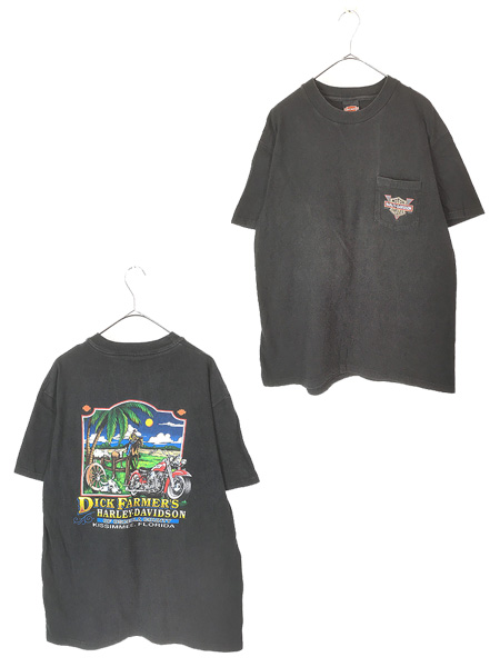 古着 90s USA製 HARLEY DAVIDSON バー&シールド カウボーイ