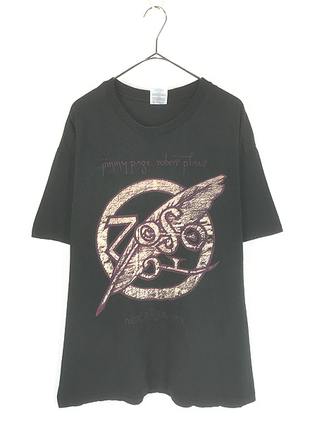 古着 90s LED ZEPPELIN Jimmy Page Robert Plant 「World Tour 1995