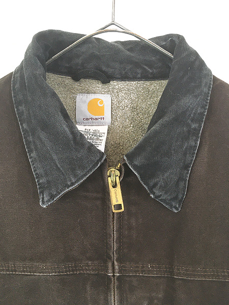 古着 00s Carhartt 裏ボア DKB ダークブラウン ダック サンドストーン