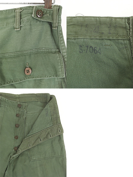 古着 60s 米軍 US ARMY 「初期」 8.5oz コットンサテン ミリタリー