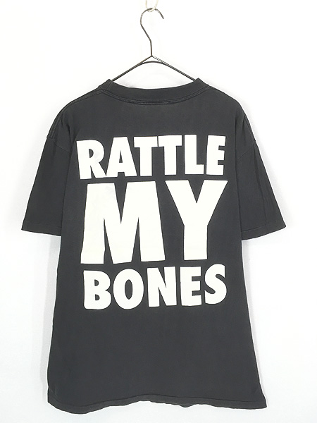 n*e様 【極希少】 80s〜90s スカルボーン Ｔシャツ Special B 古着 90s RATTLE MY BONES スカル ボーン 蓄光プリント BIG フェイス T