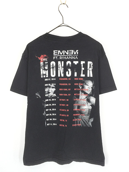 Eminem エミネム デビルホーン ツアーT XL 2014 古着 10s EMINEM × RIHANNA 「The Monster Tour」 豪華 ツアー ヒップ