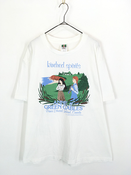 古着 90s Canada製 Anne of Green Gables 「kindred spirits」 赤毛の
