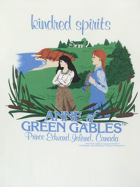 古着 90s Canada製 Anne of Green Gables 「kindred spirits」 赤毛の