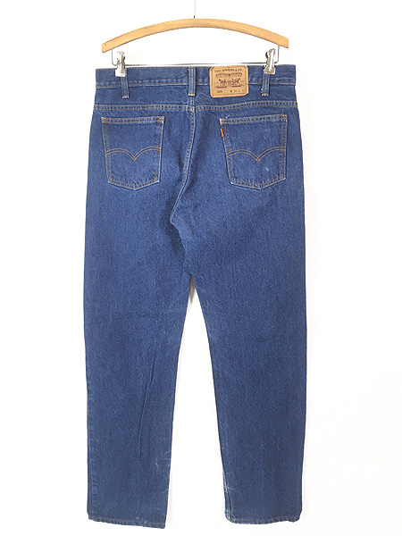 古着 90s Levi's 505 濃紺 ブルー デニム パンツ ジーンズ スリム W33