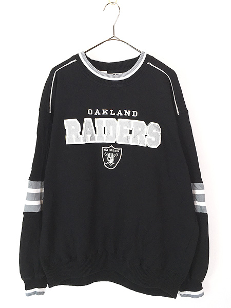 古着 90s NFL Las Vegas Raiders レイダース アームライン スウェット