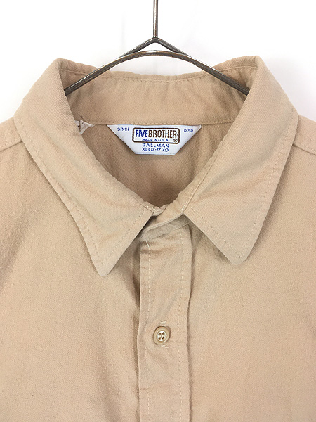 古着 80s USA製 FIVE BROTHER TALLMAN 無地 ソリッド ヘビー