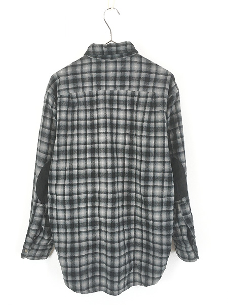 古着 00s Pendleton 「Trail Shirt」 ブラック オンブレ シャドー