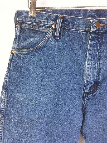 古着 90s USA製 Wrangler 13MWZGK ブルー デニム パンツ ジーンズ