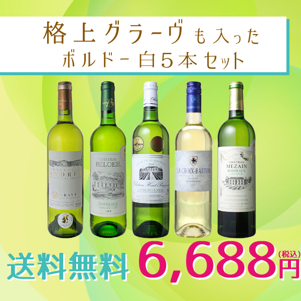 すすめ ワインセット 第12弾 wineset ビールと洋酒専門店酒のやまいち - 通販 - PayPayモール 送料無料 グラーヴ入 ボルドー  白ワイン 5本セット 金賞入 ◗クリスマス - www.blaskogabyggd.is