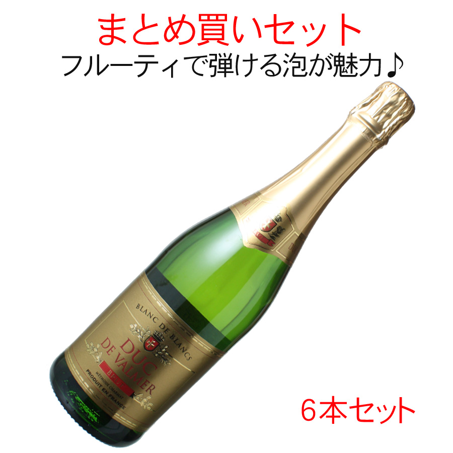 送料無料 ワインセット スパークリング デュック・ド・ヴァルメール ブリュット NV 1ケース 6本セット 辛口 750ml 家飲み まとめ買い 白  : w-st20091879 : ビールと洋酒専門店酒のやまいち - 通販 - Yahoo!ショッピング