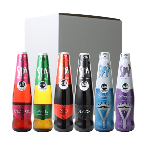 SPY ワインクーラー飲み比べセット 275ml×6本 カクテル 爆買 : ビール
