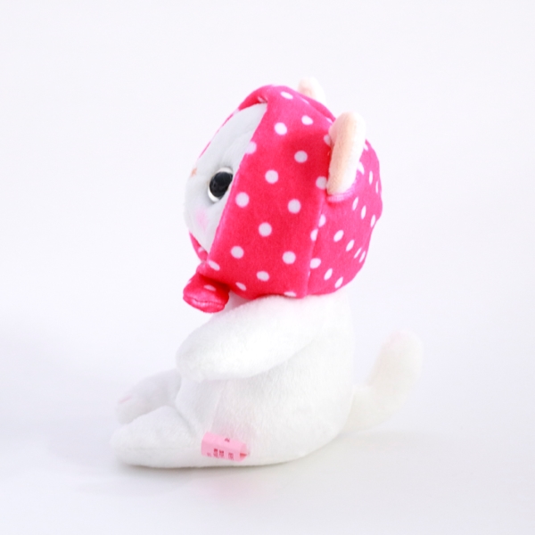 choo ピンクずきん ぬいぐるみ Mサイズ 18cm 内藤デザイン研究所 ネコ