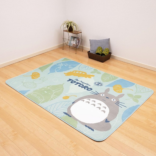 となりのトトロ ふんわりやわらかラグマット『森のパズル』約200×240cm 