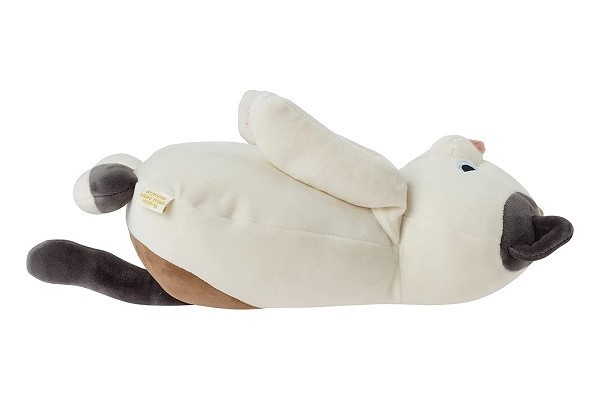 リラワーク 背中ツボ押しクッション くるり 87015-33 りぶはあと 正規品 ツボ押し リラックス 肩こり カワウソ ぬいぐるみ 抱き枕 テレワーク