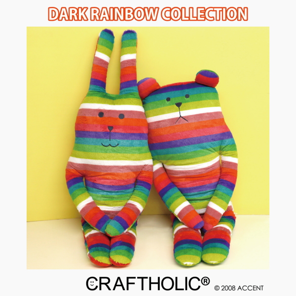 CRAFTHOLIC（クラフトホリック） 抱き枕クッション L RAINBOW RAB