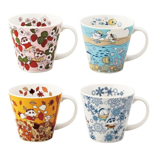 クレヨンしんちゃん　クレヨンスタイルマグカップ　3点セット 山加商店 【即納】クレヨンしんちゃん CRAYON STYLE マグ 秋