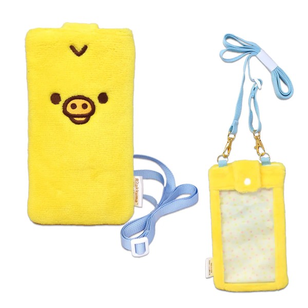 Rilakkuma モフモフスマホポーチ キイロイトリ 内藤デザイン研究所