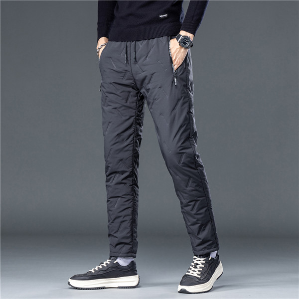 暖パン メンズ フリース暖パン リブパンツ 中綿パンツ フリース 防寒着