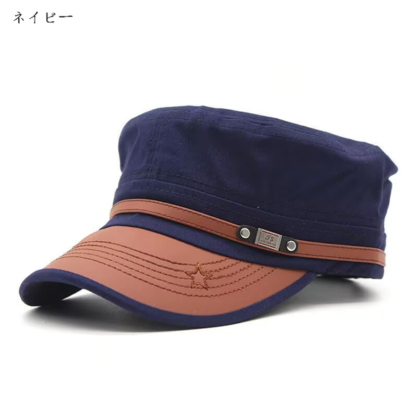 キャップ メンズ 帽子 ミリタリーキャップ UVカット カストロキャップ