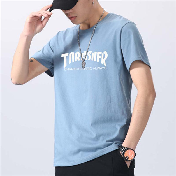 Tシャツ メンズ 半袖Tシャツ クルーネック トップス ロゴプリント 黒