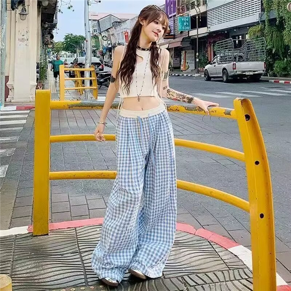エムズグレイシー千鳥格子ガウチョパンツ ガウチョパンツ レディース ワイドパンツ 千鳥格子 パンツ 和柄