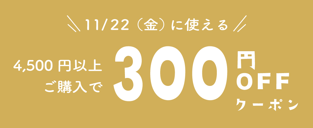 11/22 300円オフ