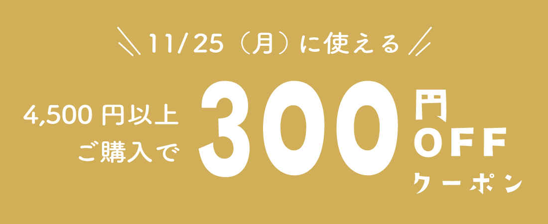 11/25 300円オフ