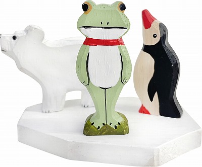 カエルの置物 木製 木製コポー かえる コポー カエル カエルグッズ 蛙 コポーシリーズ マスコット 小箱セット 森 北国 木 copeau 置き物 置物 ダイカイ 贈り物 |  | 02
