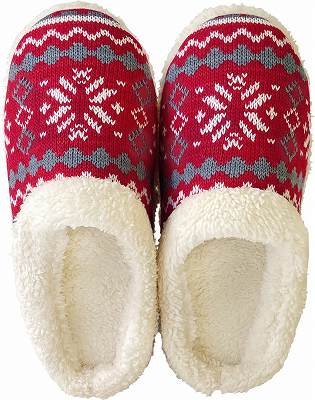 Knit slippers(ニットスリッパ） ニットスリッパ 花ダイヤボーダー |  | 02