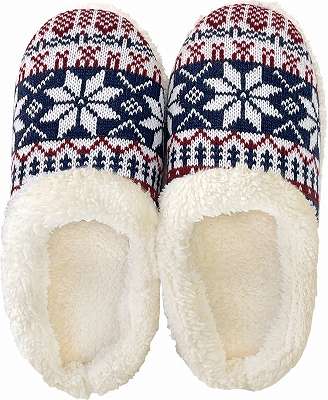 Knit slippers(ニットスリッパ） ニットスリッパ 花ダイヤボーダー |  | 05