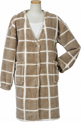 Le bois（ルボア） ルボア　ルームカーディガンロング　無地 23aw　着る毛布 かわいい レディース |  | 06