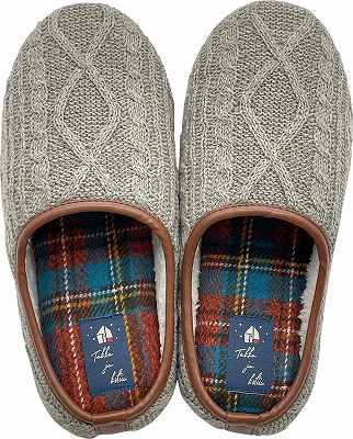 Boa Slippers(ボアスリッパ) ボアスリッパ　アラン編　チェック |  | 02