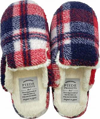 Boa Slippers(ボアスリッパ) ボアスリッパ　チェック　M |  | 03