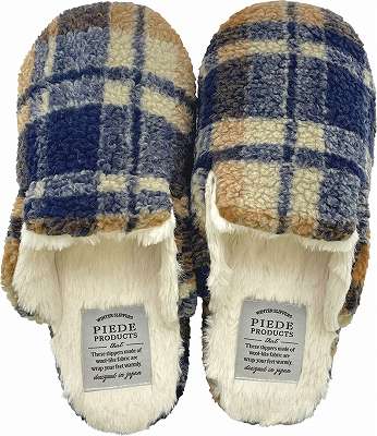 Boa Slippers(ボアスリッパ) ボアスリッパ　チェック　M |  | 04