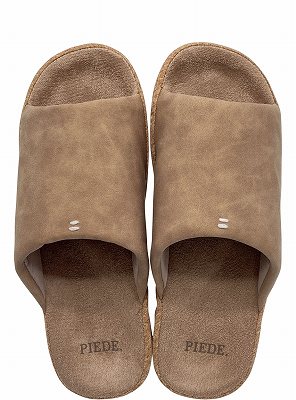 Piede(ピエーデ) ピエーデ 前開き厚底ソール ステッチスリッパ M ライトグレー |  | 02