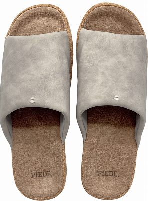 Piede(ピエーデ) ピエーデ 前開き厚底ソール ステッチスリッパ M ライトグレー |  | 03