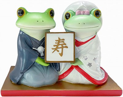 Copeau(コポー） コポー　ミドルカップル　結婚　和装 かえる カエル copeau 雑貨 置き物 置物 小物 ガーデン ミニチュア ダイカイ |  | 01