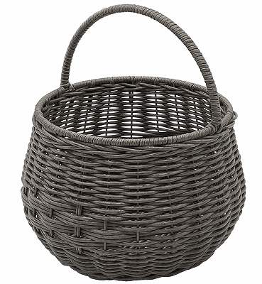 Towc(トーク) ジョルジア　PE柳ガーデンバスケット　ワンハンドルラウンドポット |  | 02